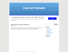 Tablet Screenshot of internet-nomade.blog-machine.info