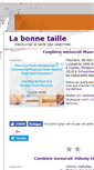 Mobile Screenshot of la-bonne-taille.blog-machine.info